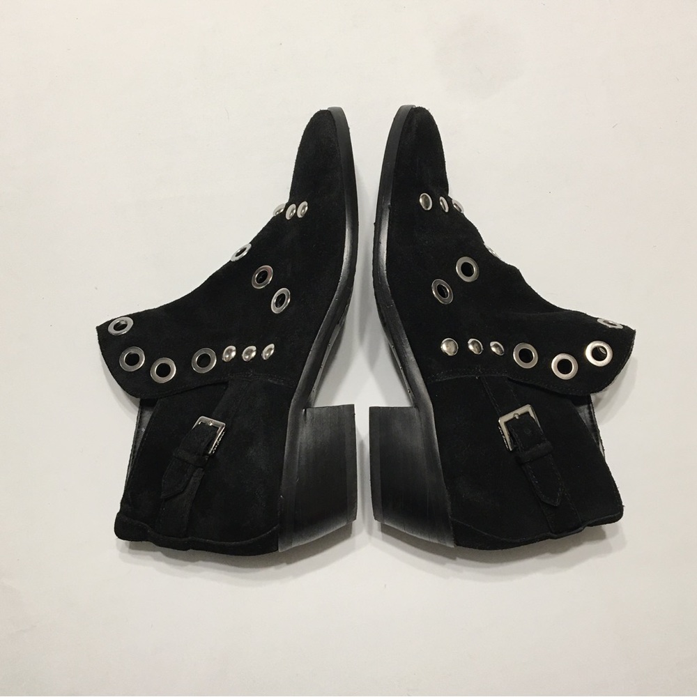 Sam Edelman Black Suede Studded Boots - Picture 3 of 15